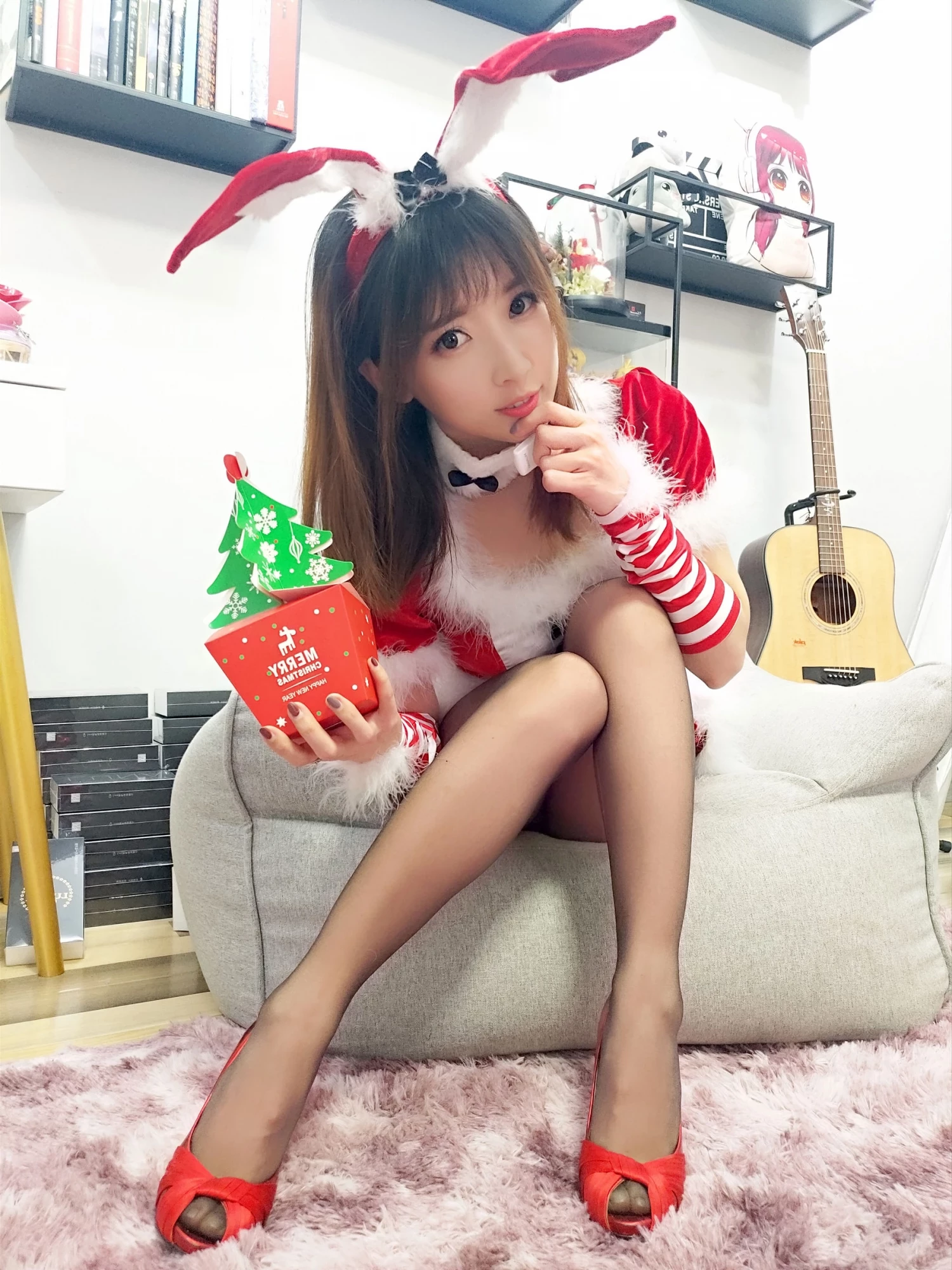 斗鱼主播小女巫露娜 - 圣诞装(15)