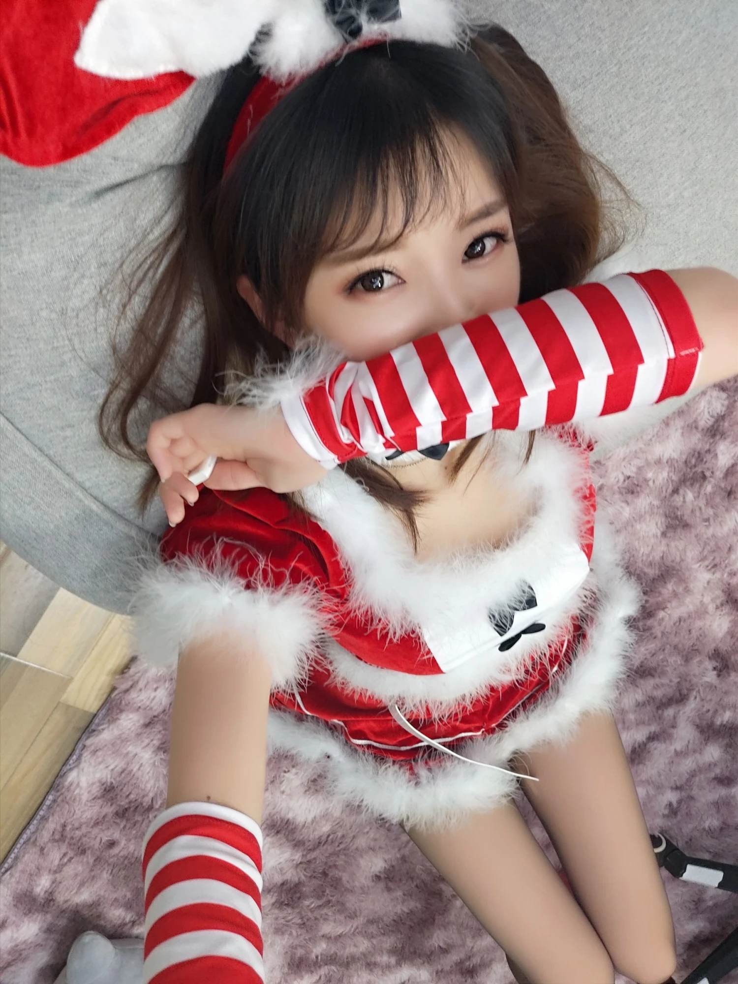 斗鱼主播小女巫露娜 - 圣诞装(34)
