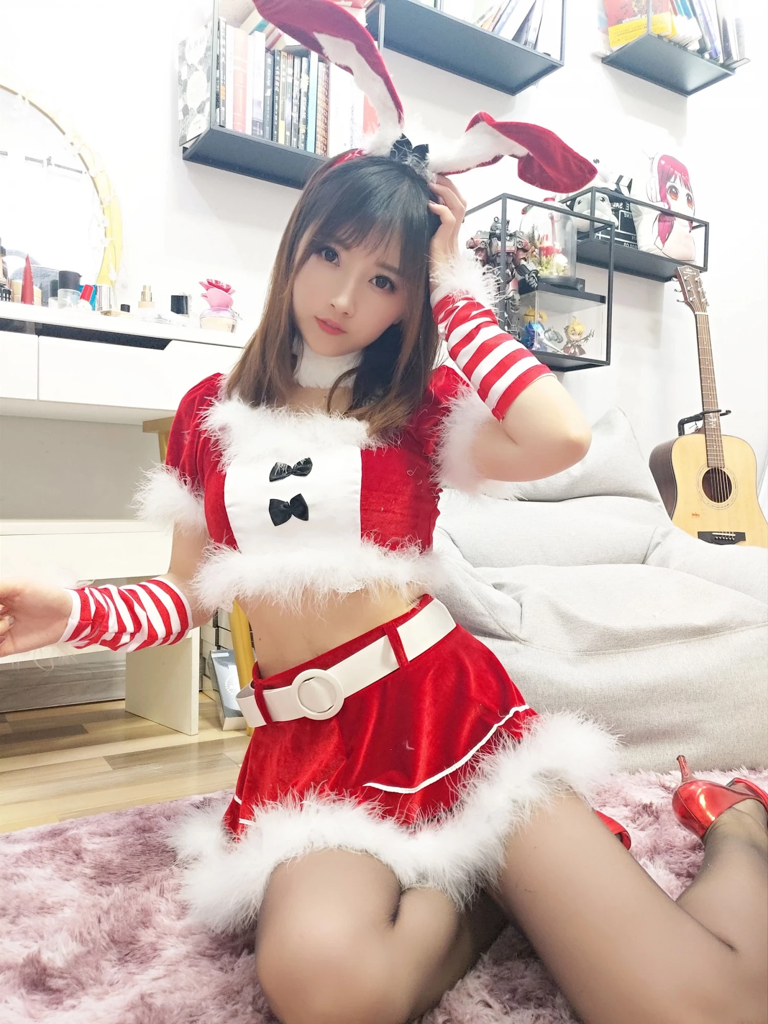 斗鱼主播小女巫露娜 - 圣诞装(27)