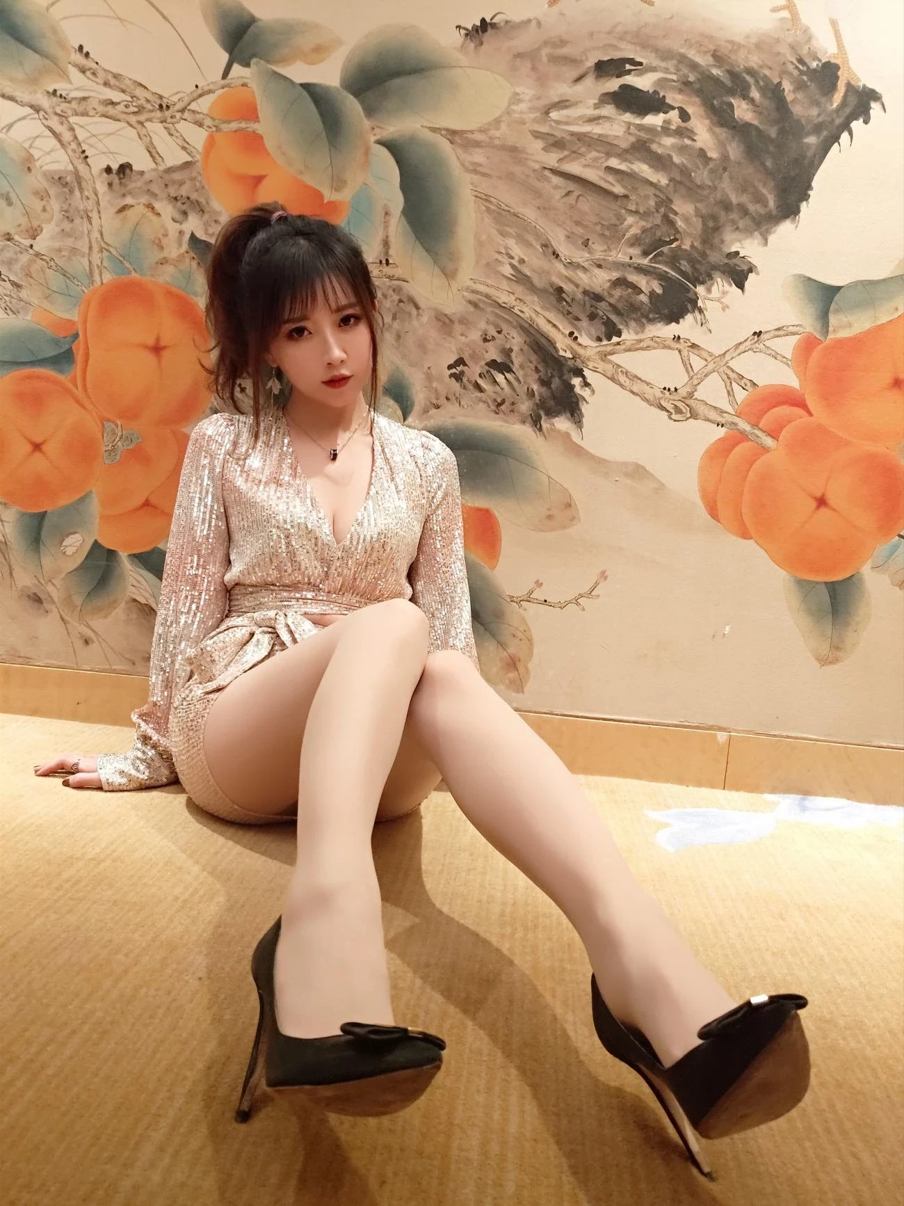 小女巫露娜 亮片裙肉丝(11)