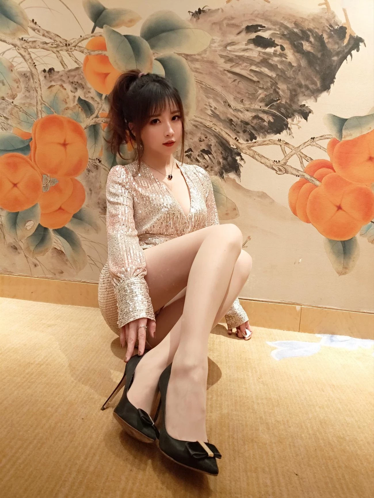 小女巫露娜 亮片裙肉丝(14)