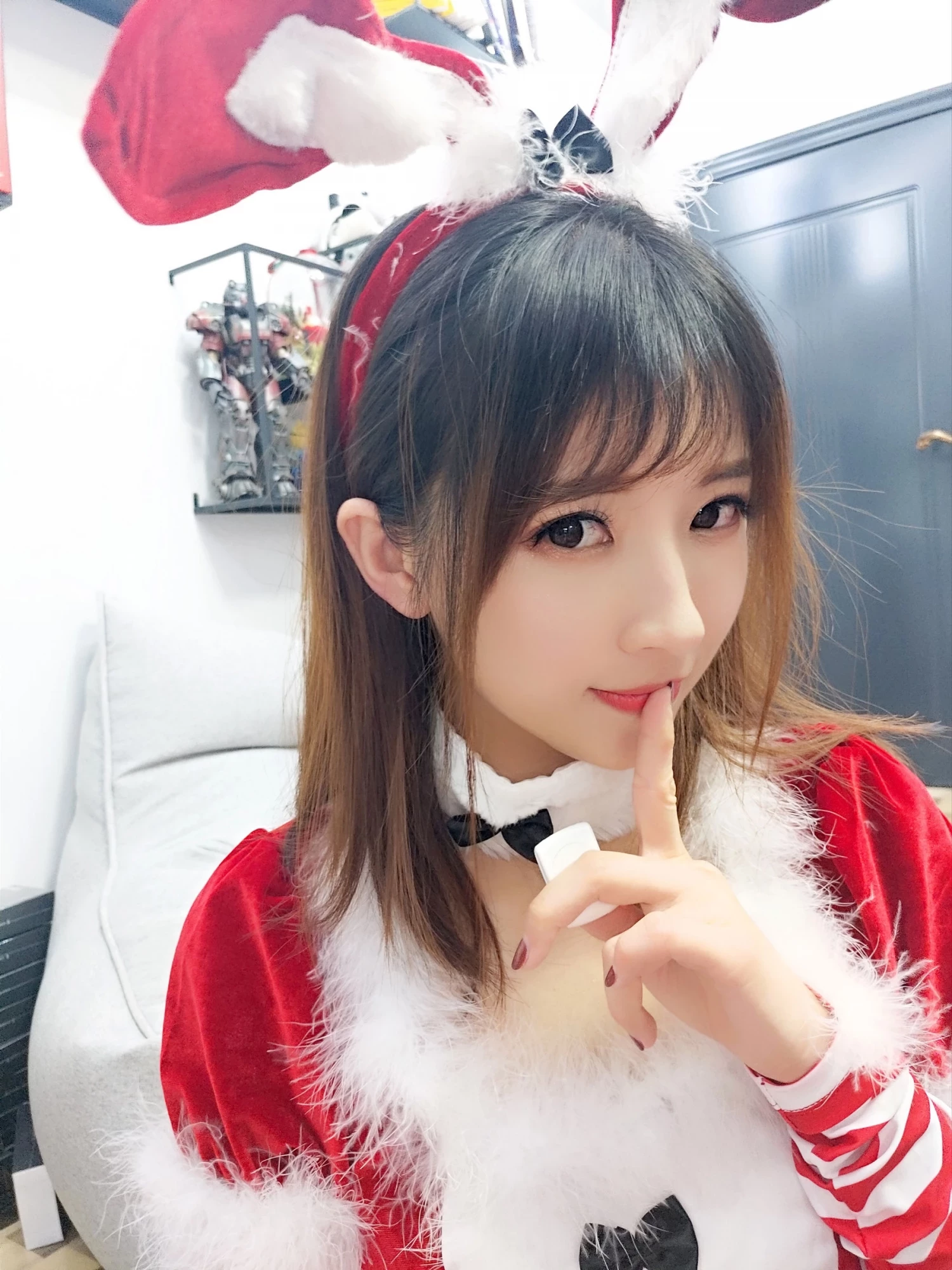斗鱼主播小女巫露娜 - 圣诞装(37)