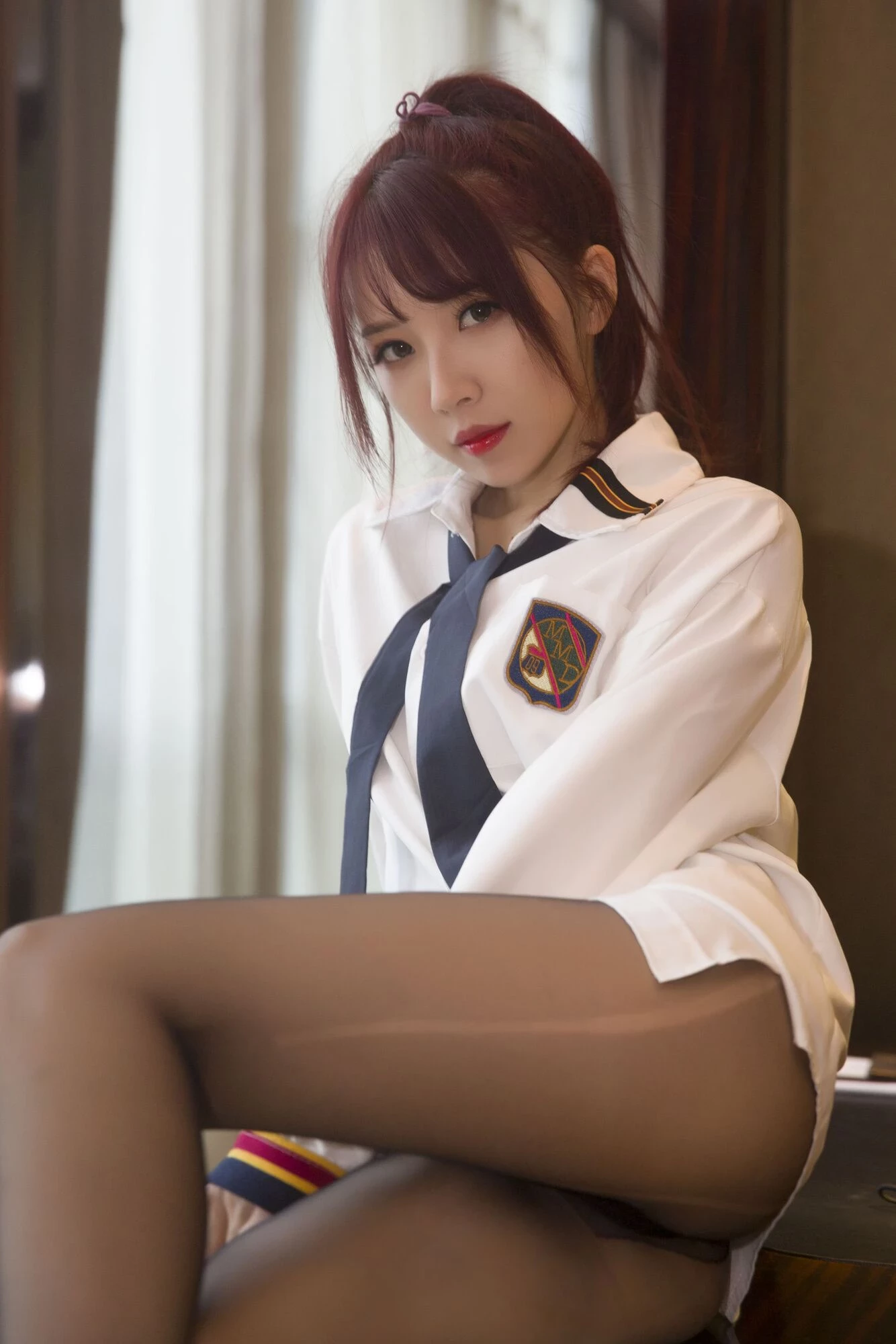 斗鱼主播小女巫露娜 - 白色衬衫(28)